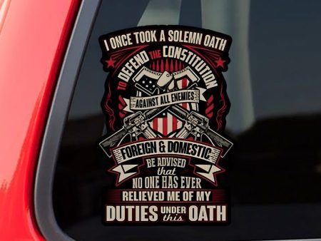 Veteran Stickers - Duties Under Oath Online Sale