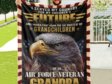 Veteran blanket - I served my country Air Force Supply