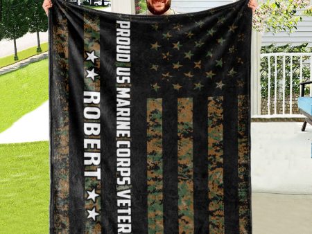 Veteran blanket - Proud Veteran Marine corps Online Sale