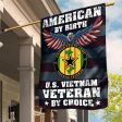 Vietnam Veteran flag - Veteran by choice Online Sale