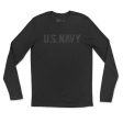 The U.S. Navy Blackout Men s Fine Jersey Long Sleeve Tee Online Hot Sale