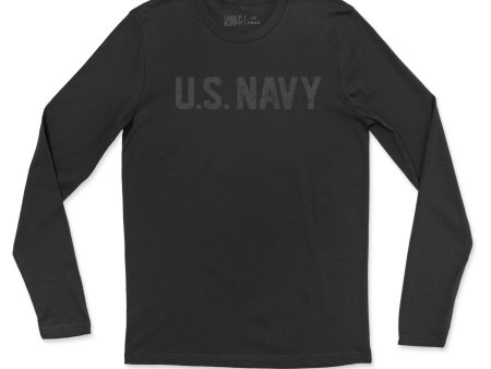 The U.S. Navy Blackout Men s Fine Jersey Long Sleeve Tee Online Hot Sale