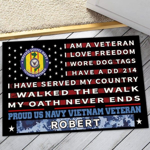 Veteran door mat - Pride Vietnam Veteran For Cheap