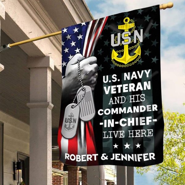 Veteran Flag - Commander - in - chief Navy Cheap