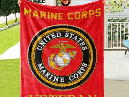 Veteran blanket - Proud of American Forces Marine corps Supply