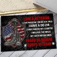 Veteran door mat with your name - I m brave Marine Corps Online Hot Sale