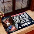 Veteran door mat with your name - I served my country Army Supply