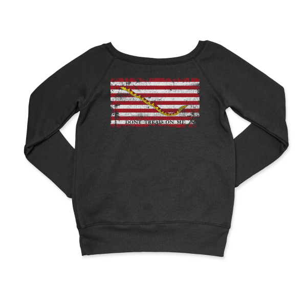 Vintage First Navy Jack Flag Women s CrewNeck Online