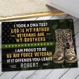 Veteran door mat with your name - Veterans are my brothers Air Force For Cheap