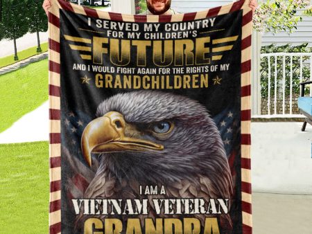 Veteran blanket - I served my country Vietnam veteran on Sale