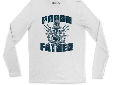 Proud to be a Navy Father Men s Long Sleeve Online now