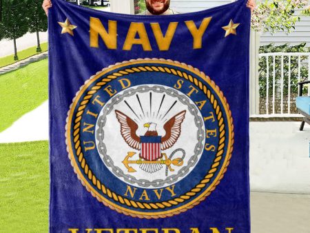 Veteran blanket - Proud of American Forces Navy For Discount