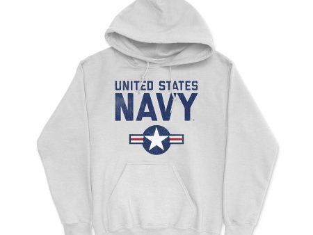 United States Navy Roundel Vintage Men s Heavy Blend Hooded Supply