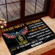 Veteran door mat with your name - USA Eagle Navy For Sale