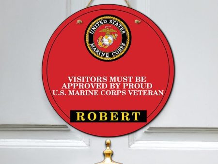 Door sign - Colorful symbol Marine corps Online Hot Sale