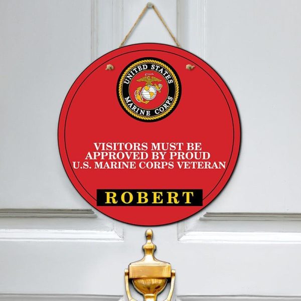 Door sign - Colorful symbol Marine corps Online Hot Sale