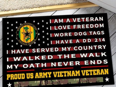 Veteran door mat - Pride Vietnam Veteran For Cheap