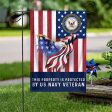 Veteran Flag - Free Eagle Navy Cheap