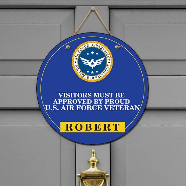 Door sign - Colorful symbol Air force Sale