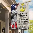 Veteran Flag - Veteran lives here Navy Online