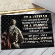 Veteran door mat with your name - I am a warrior Vietnam Veteran Sale