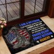 Veteran door mat with your name - I m brave Air Force Cheap