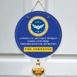 Door sign - A proud veteran family Air force Online