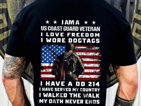 Veteran who loves freedom - T-Shirt Coast Guard Discount