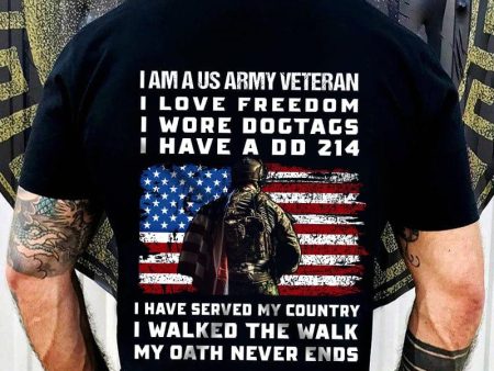 Veteran who loves freedom - T-Shirt Hot on Sale