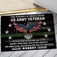 Veteran door mat - In this house we say on Sale