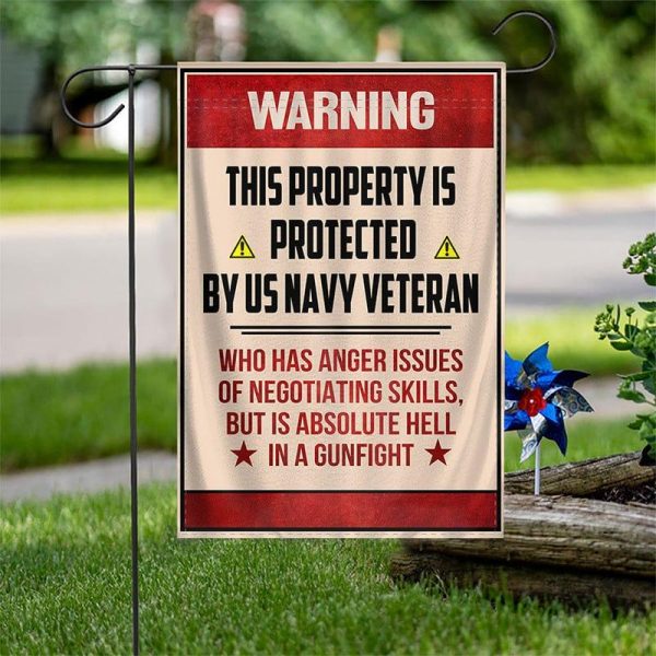 Veteran Flag - Warning Navy Online Sale