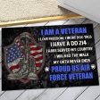 Veteran door mat with your name - I m brave Air Force Cheap