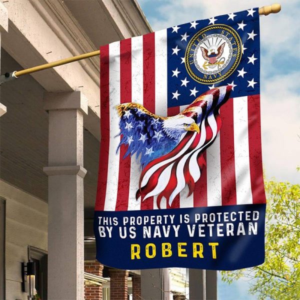 Veteran Flag - Free Eagle Navy Cheap