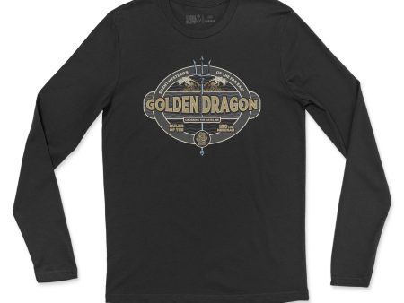 Golden Dragon Trident Men s Fine Jersey Long Sleeve Tee Online Sale