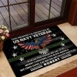 Veteran door mat - In this house we say Navy Supply