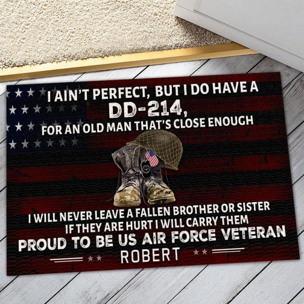 Veteran door mat with your name - Ammunition Air Force Online