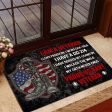 Veteran door mat with your name - I m brave Navy Online