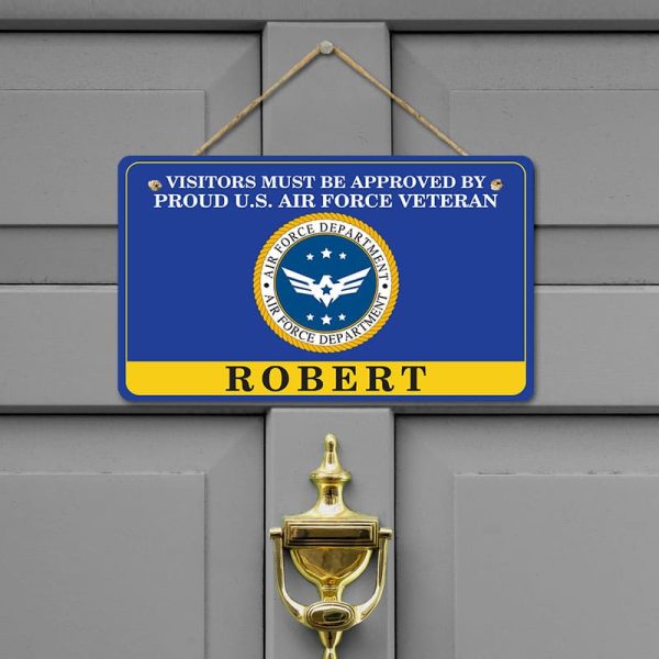 Door sign - Colorful symbol Air force Sale